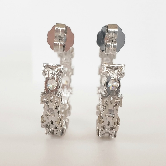 Kenneth Jay Lane Inside Out Statement Hoop Earrings - Picture 13 of 17